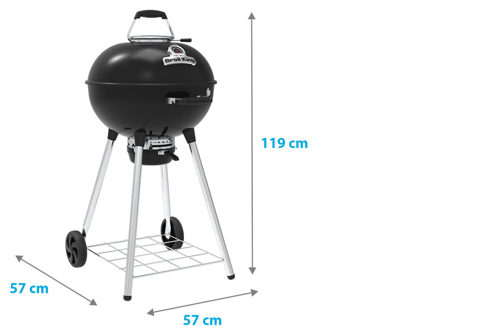 Rozměry CROWN™ Charcoal Kettle Premium 57 cm